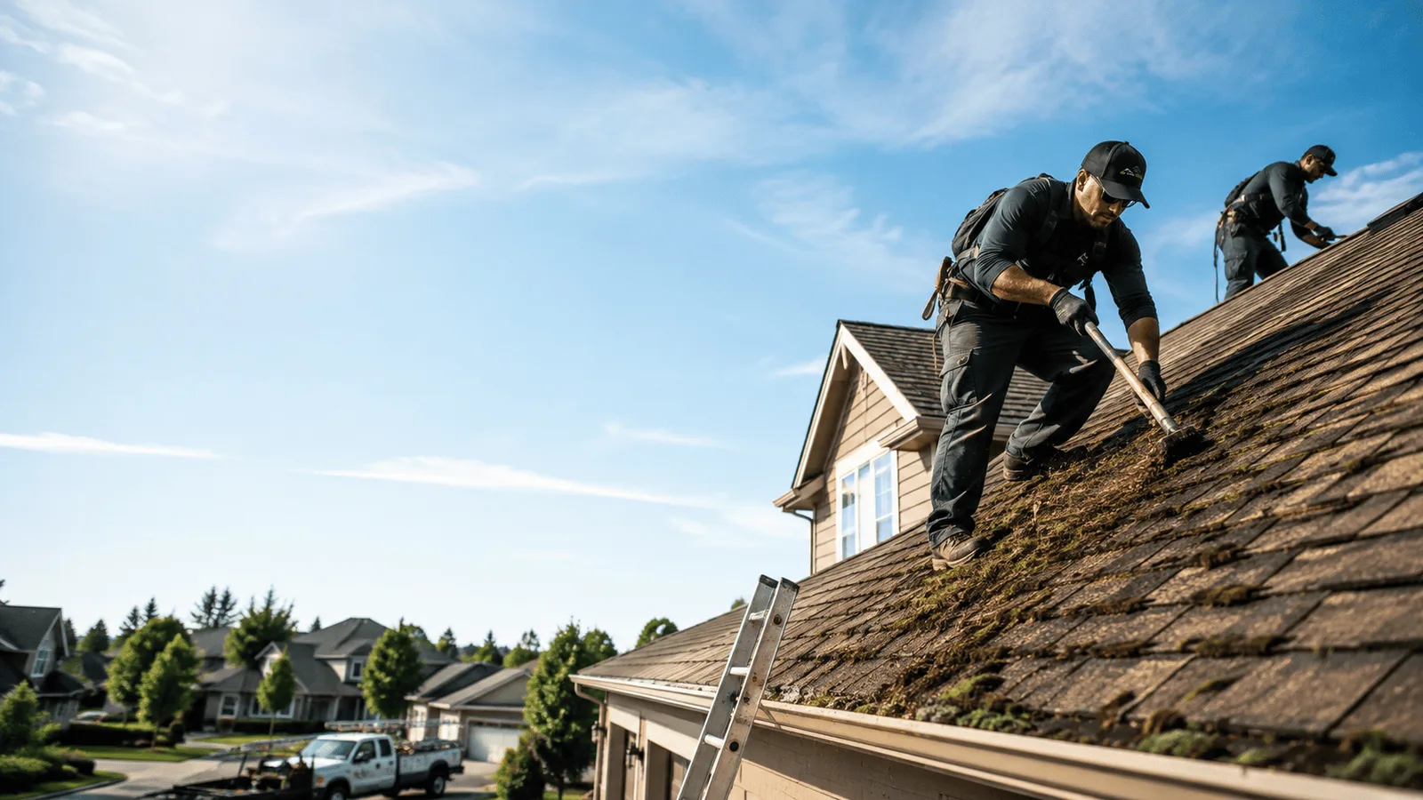 Roof Moss Removal in Aniwa, WI near me